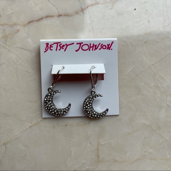 Betsey Johnson Jewelry - Betsey Johnson Crescent Moon Earrings